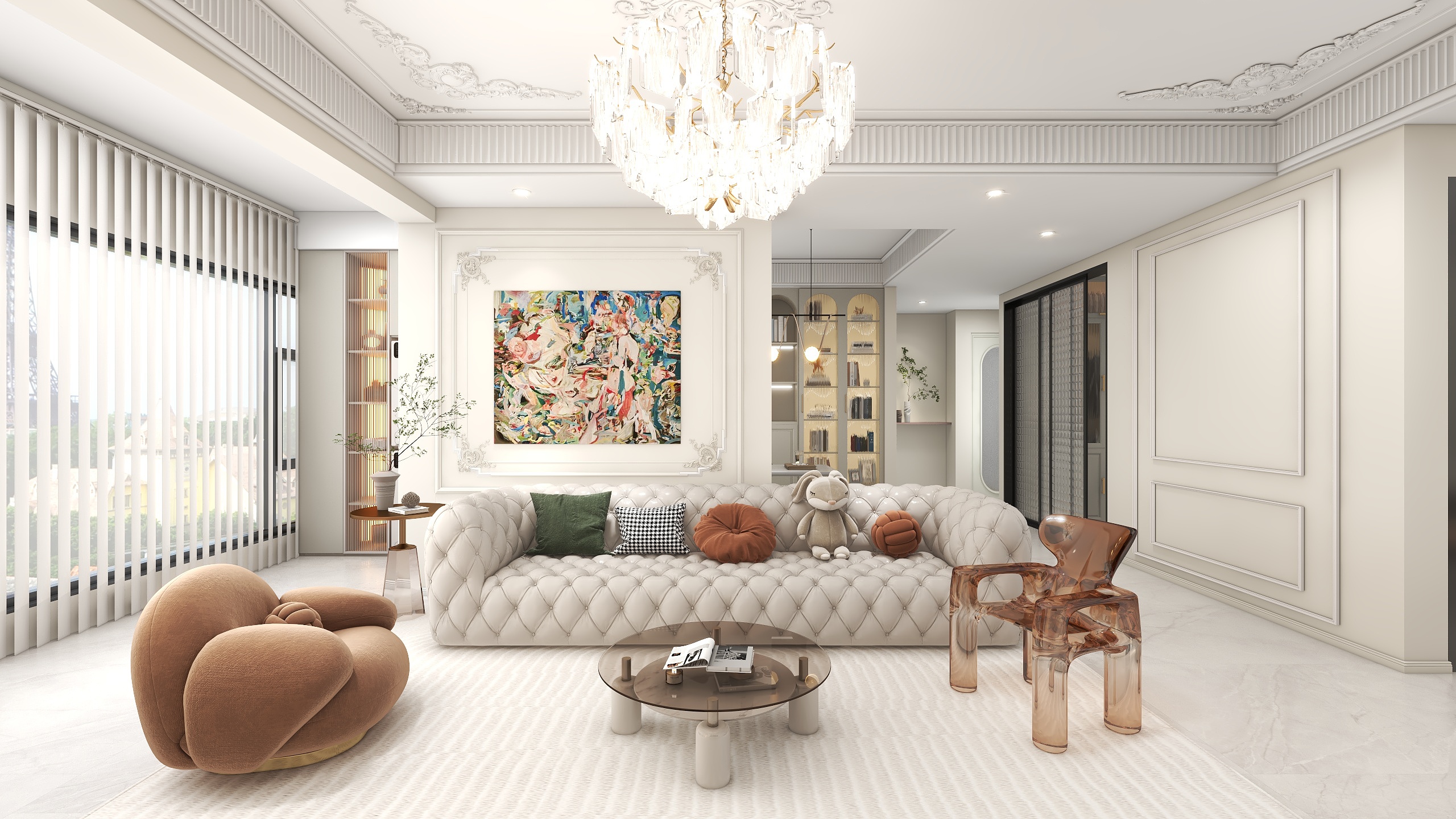 坤之家-法式125㎡2室-装修设计方案