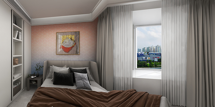 宋彦鸿室内空间设计-中铁琉森水岸129-改三室-装修设计方案