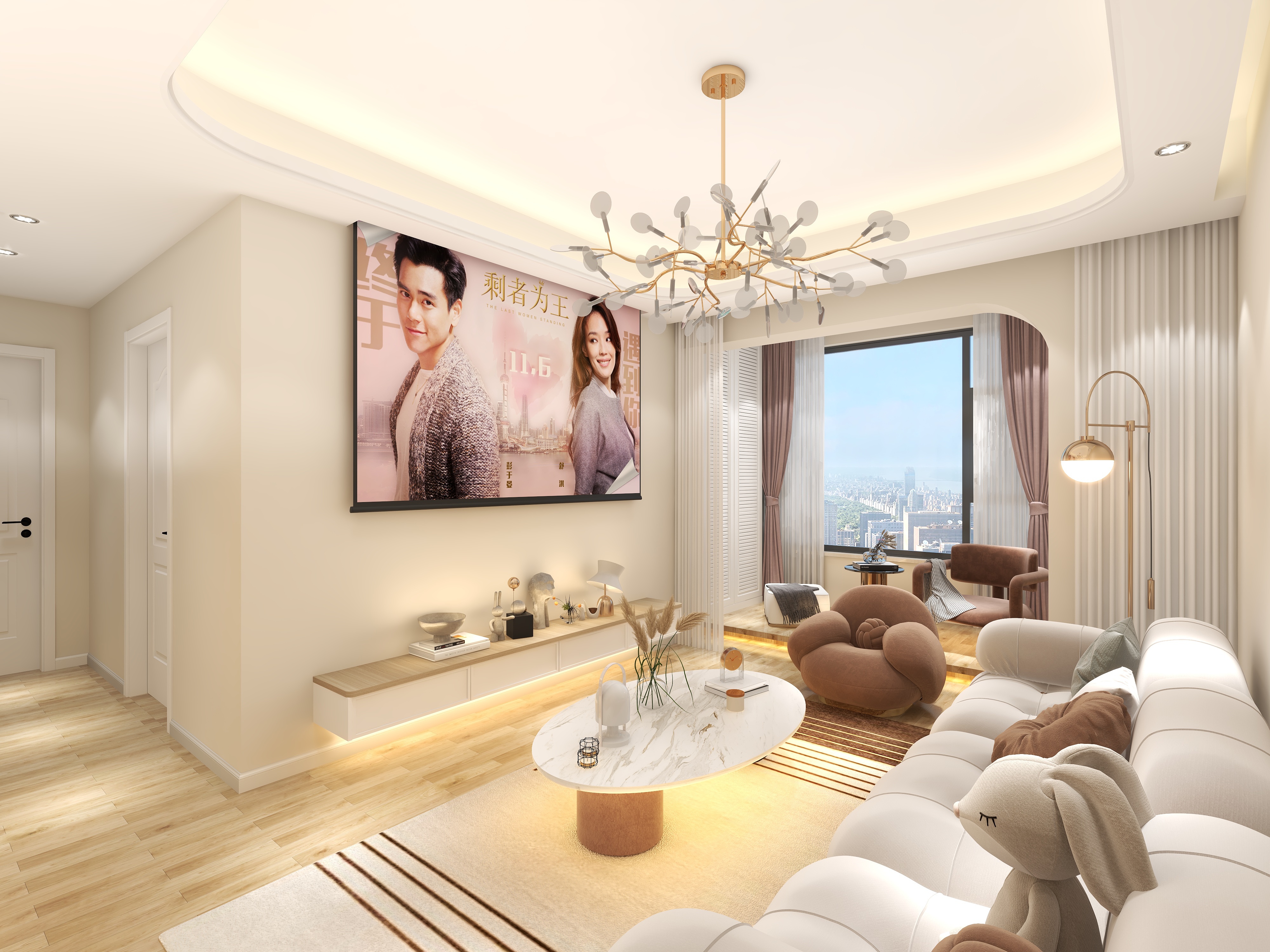 李锦元-山和宸园89㎡8-903室奶油风定稿-装修设计方案