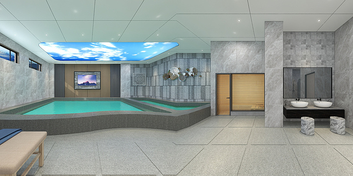 设计师MaQing-亳州城北洗浴中心-装修设计方案