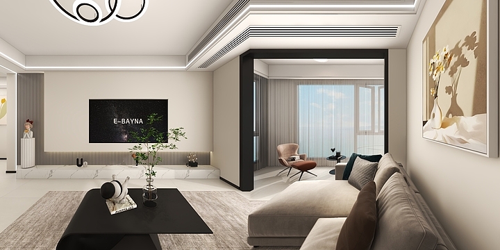 黄石濠轩装饰-王总雅居效果表现-装修设计方案