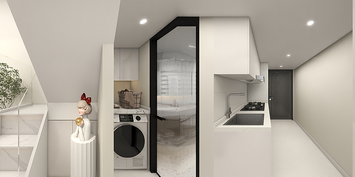 一梵装饰设计-一房效果图-装修设计方案