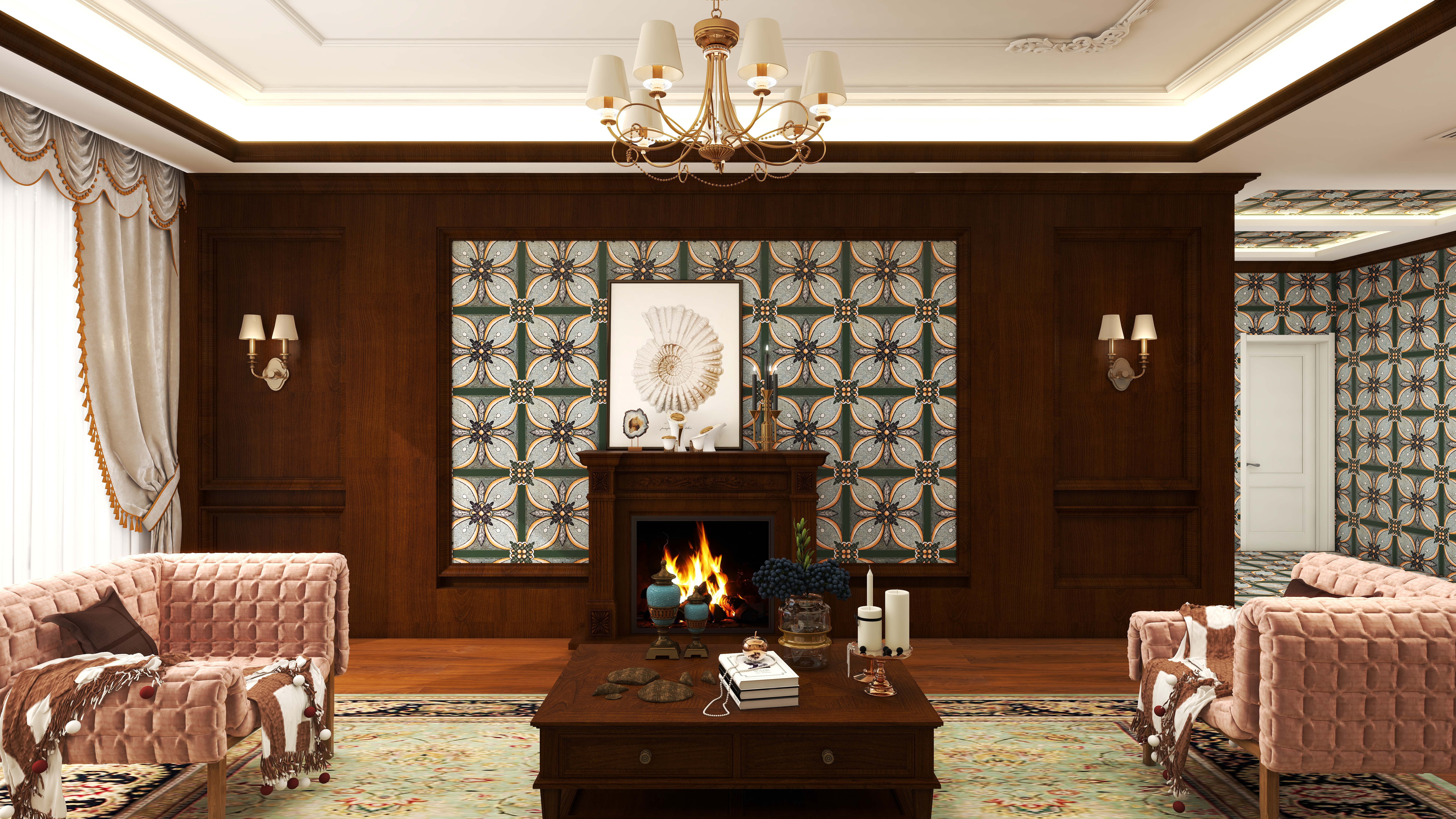 懿宸-盈派设计-200平美式-装修设计方案