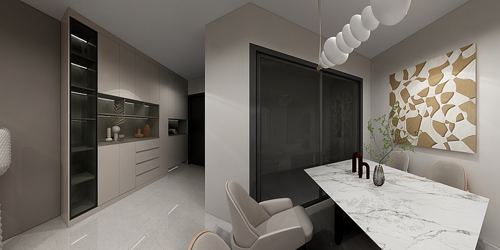 迁禧全屋定制中心-敏捷东城水岸2205-装修设计方案