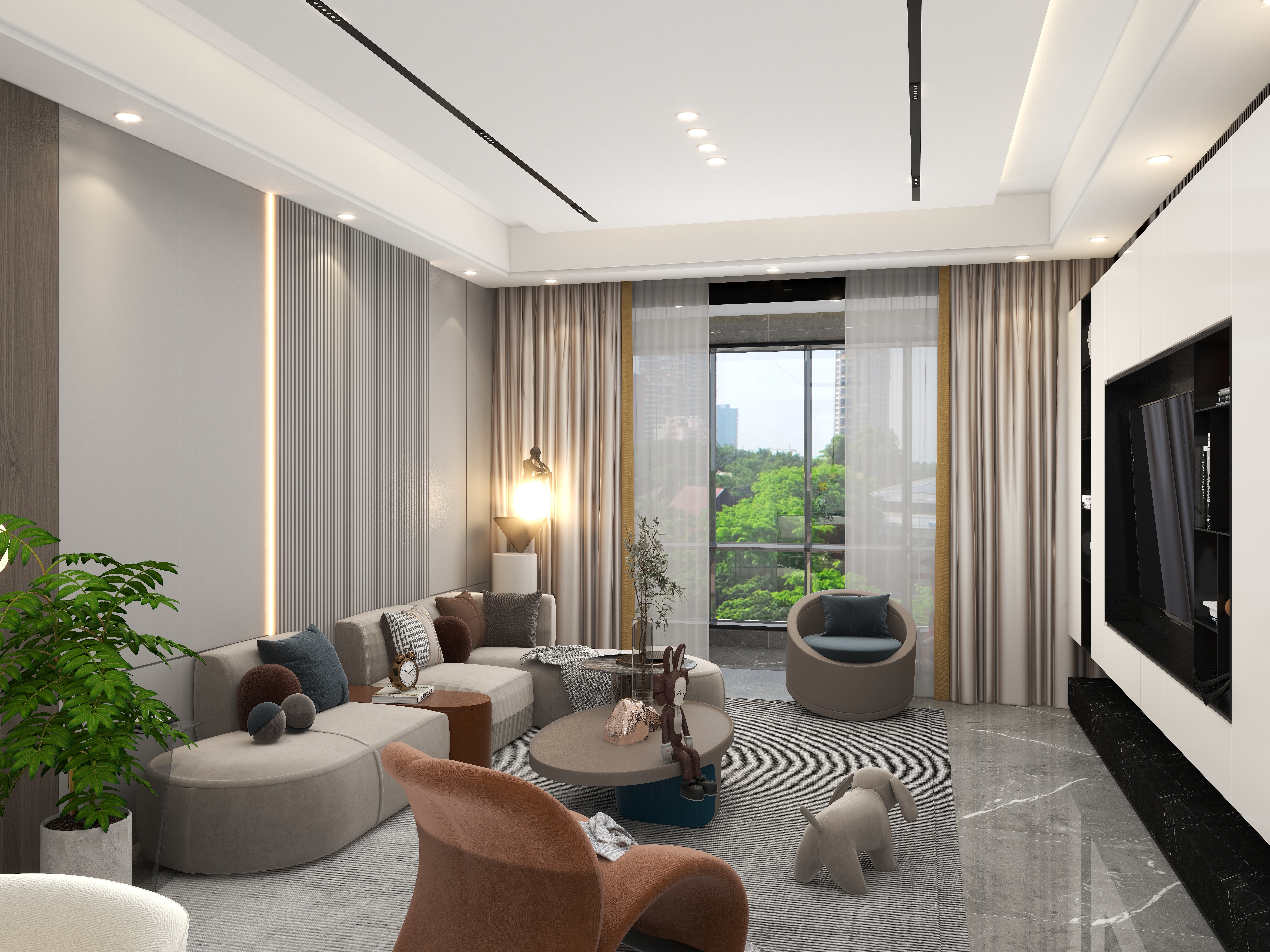 吴秀芳设计师-114㎡3室-装修设计方案