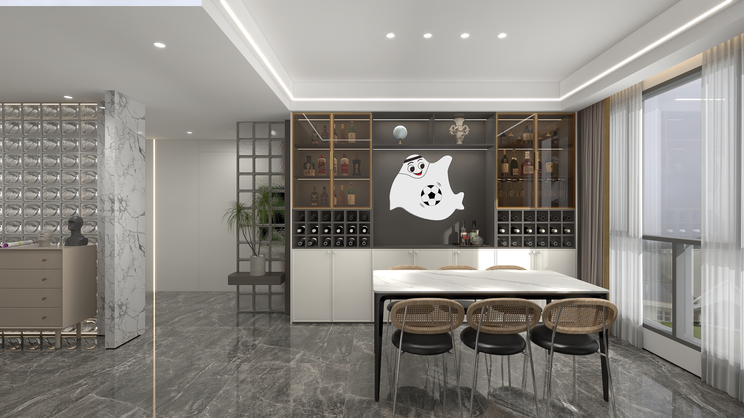 设计师2JZfy-湖州月星生活馆-达昌府130㎡现代轻奢风-装修设计方案