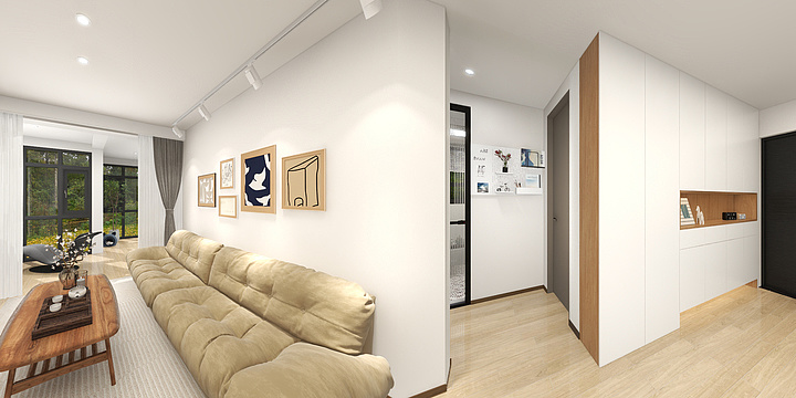 汪雨琦-75㎡2室-装修设计方案