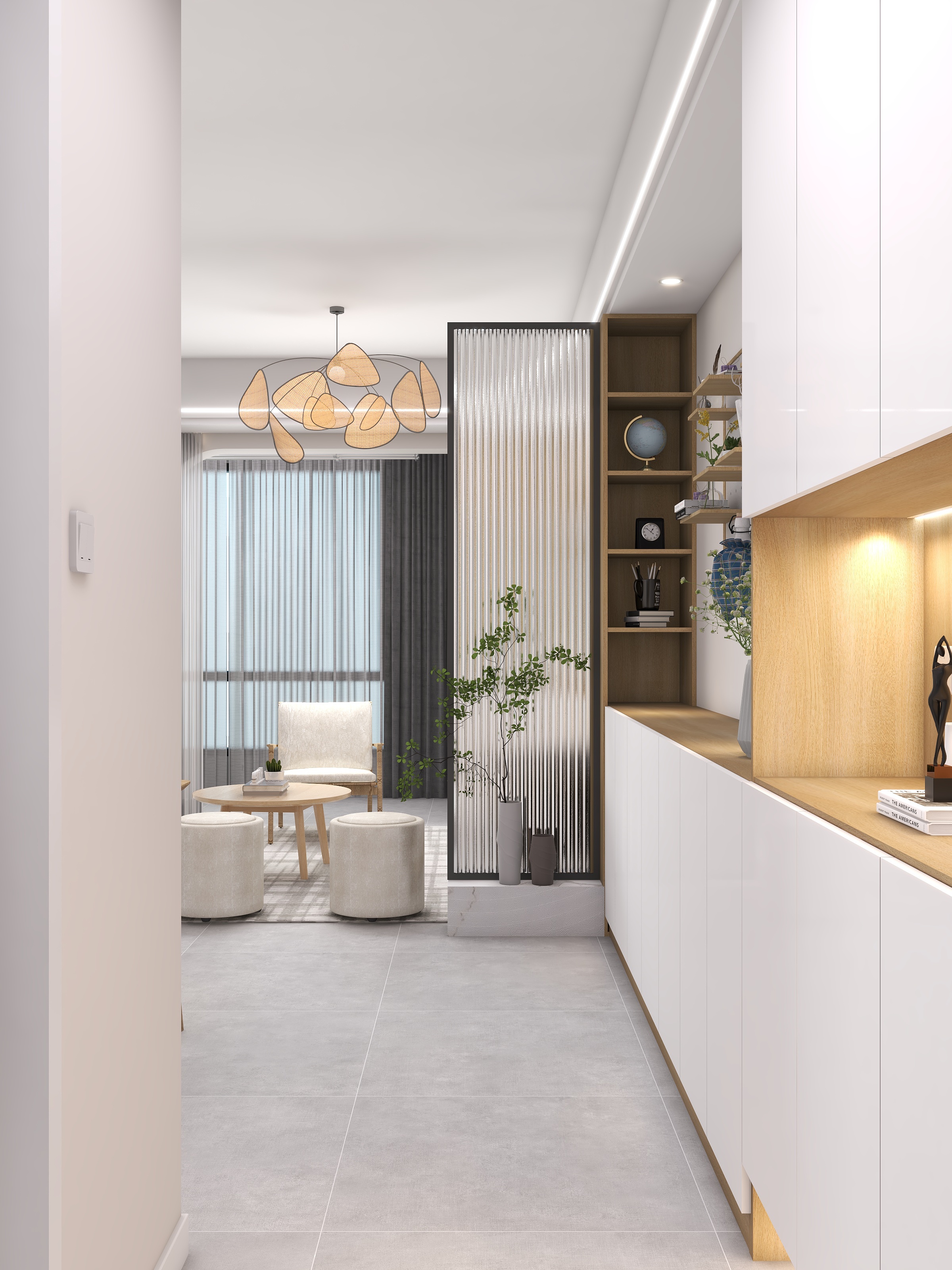 莫言空间设计-86㎡2室装修效果图