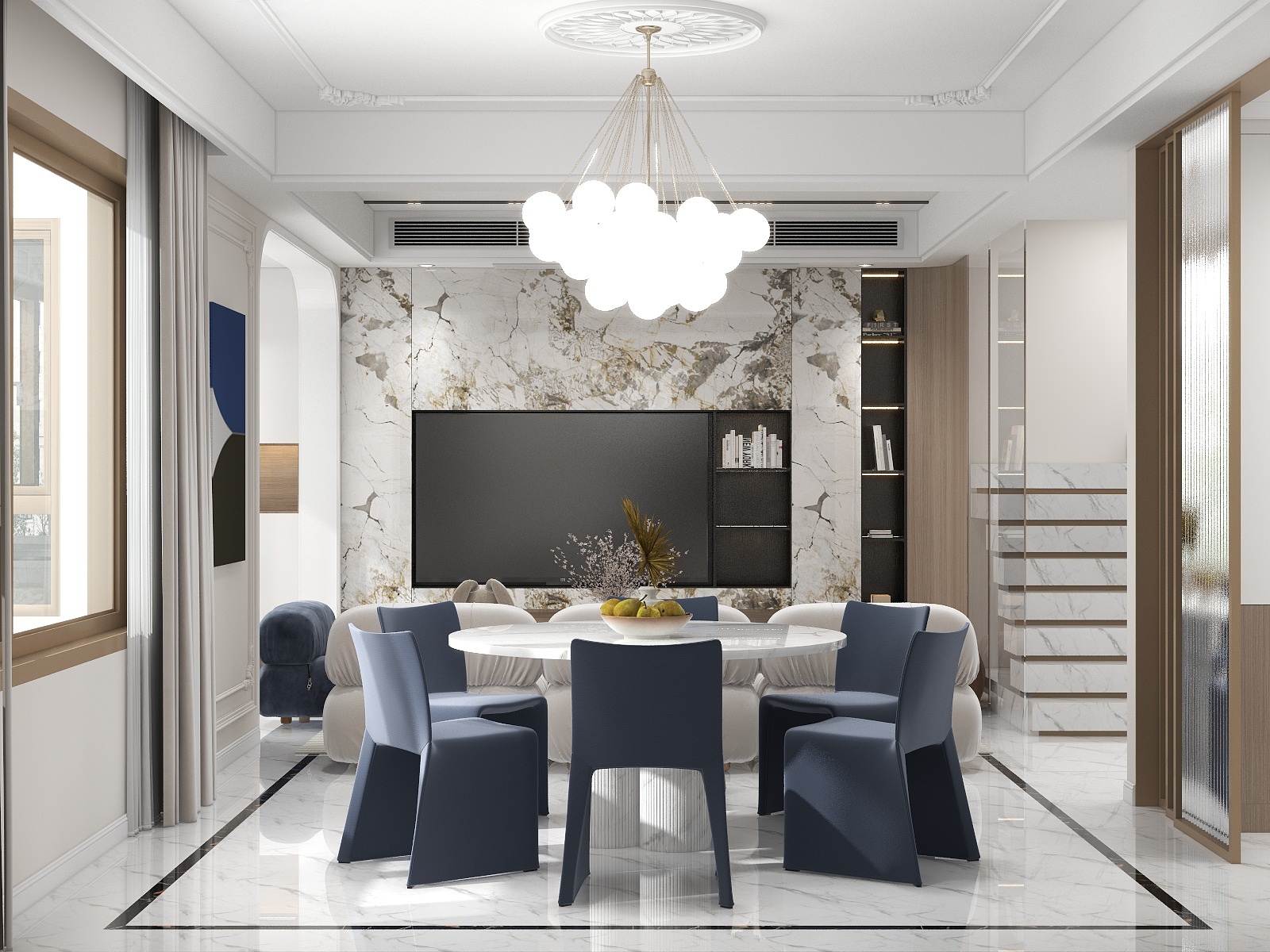 木方空间-法式轻奢奶油风装修效果图