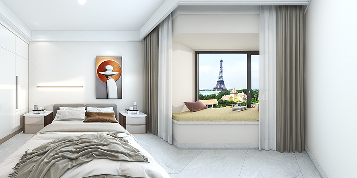 润乾装饰-合生F户型-63-208-装修设计方案