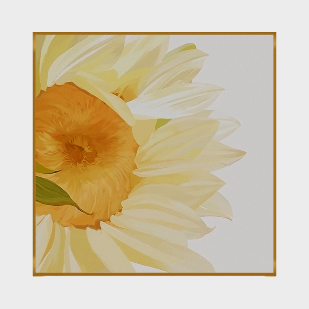 艾尔兰装饰画-现代花卉微喷或手绘装饰画单幅正方形挂画花朵花枝清新油画现代轻奢田园风格北欧风奶油风一棵树浪漫树枝条卧室床头客厅餐厅挂画茶室接待厅瑜珈馆美容馆绘画馆温馨唯美阳光优雅装饰画