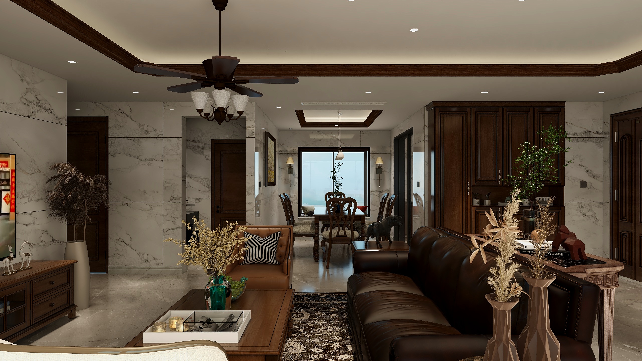 邓业腾-125㎡3室装修效果图