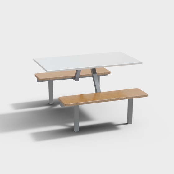 Canteen dining table and chair combination