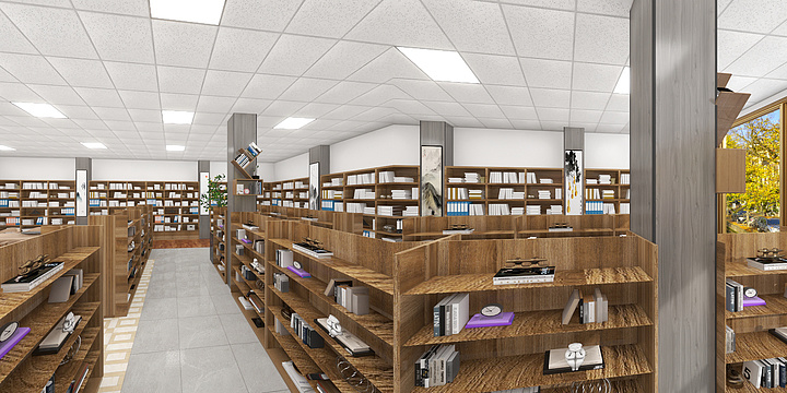 甘肃大禹装饰-图书馆一设计方案-装修设计方案