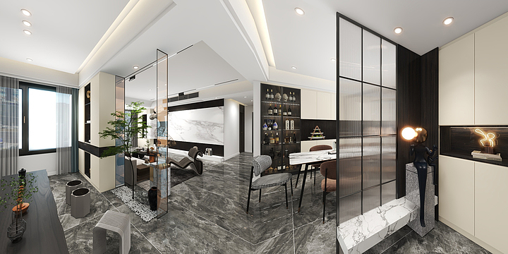 白木舍空mQpz-梓州府李哥程姐雅居-装修设计方案