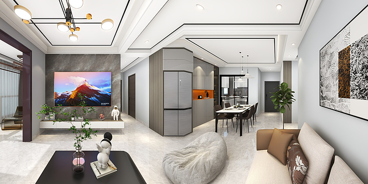 222UMah-星筑四期107平-装修设计方案