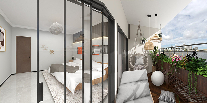 全案设计*小强-77户型B方案-装修设计方案