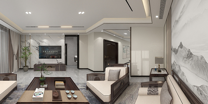 室内设计小張-153㎡1室-装修设计方案