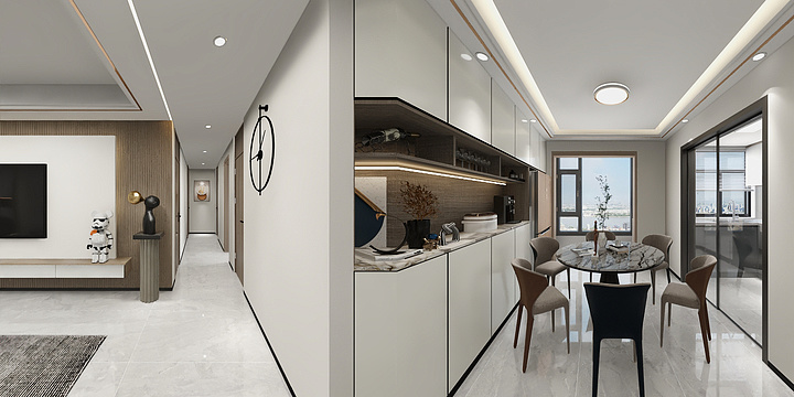 池传伟-翡丽湾140平四居室-装修设计方案