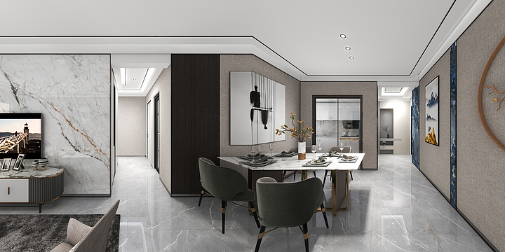 浅澜-任旗营114-116平-装修设计方案