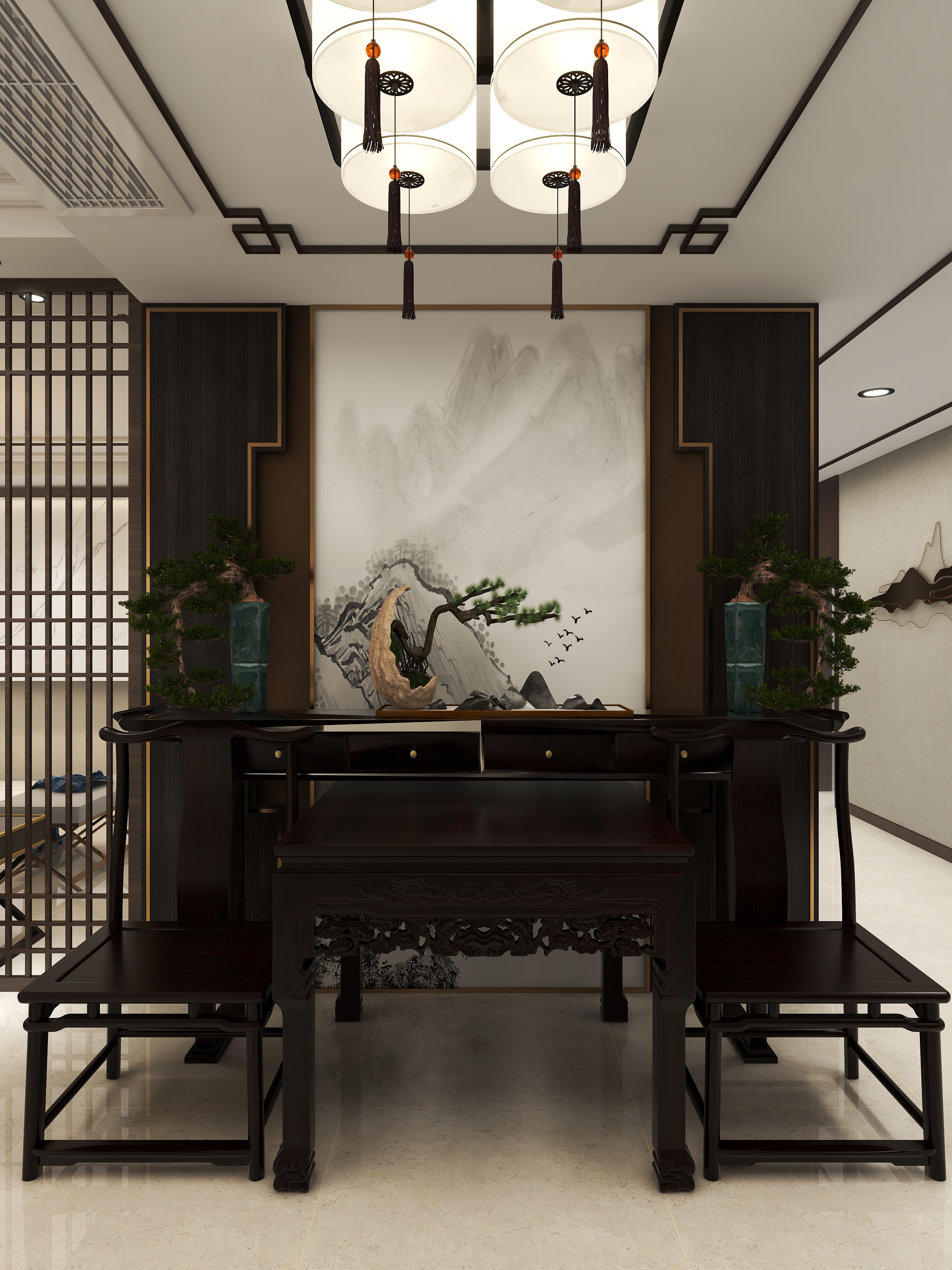 张亮18631269175-中式三居_东平西静-装修设计方案