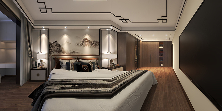 俏皮毁-亳望府边户新中式-装修设计方案