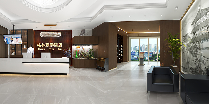 西安全屋定制中心-格林豪泰酒店-装修设计方案