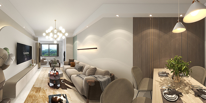 孙丹153****0890-海德公园83㎡3室-装修设计方案