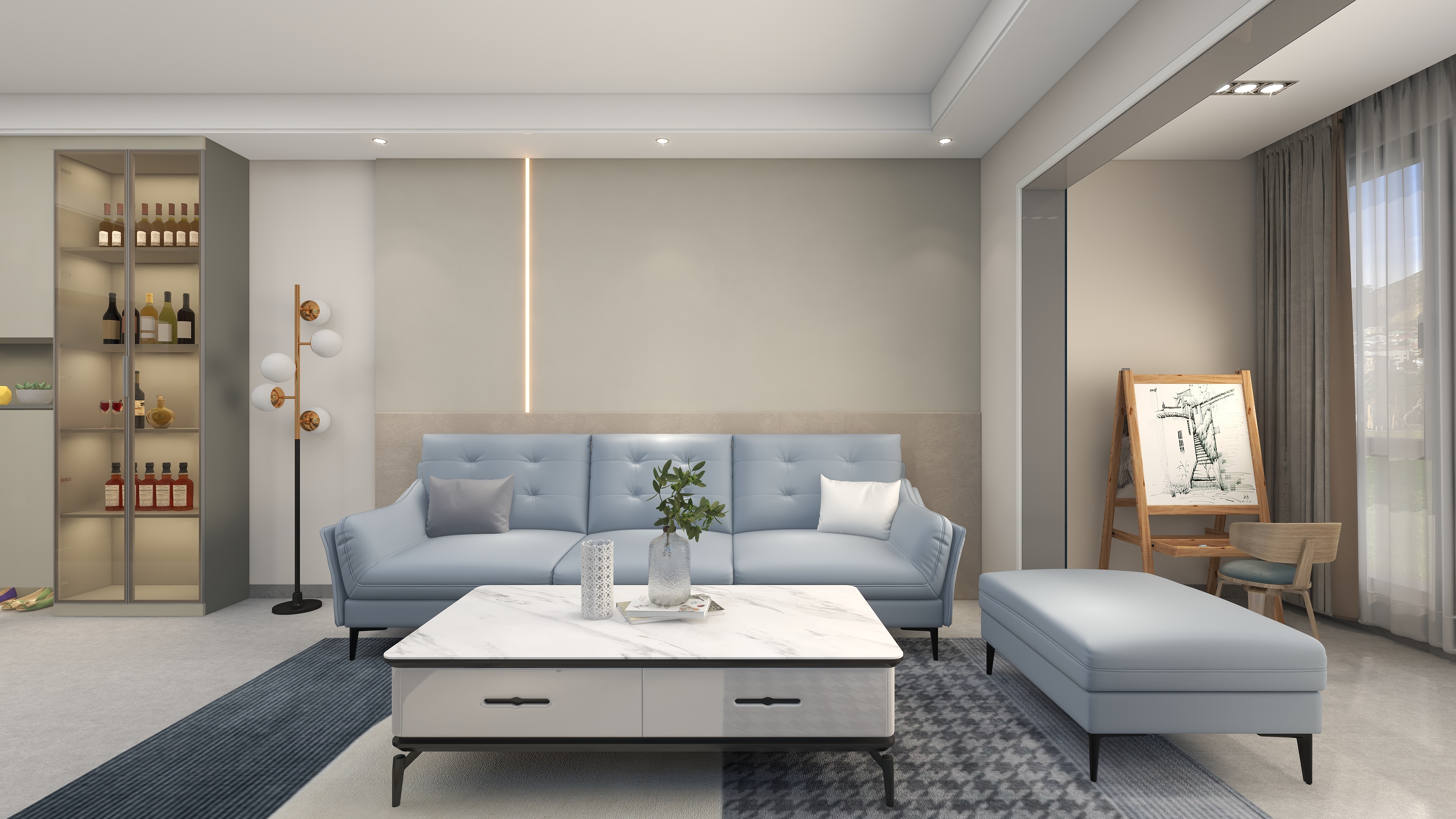 飘然如梦-翡翠城81㎡3室-装修设计方案