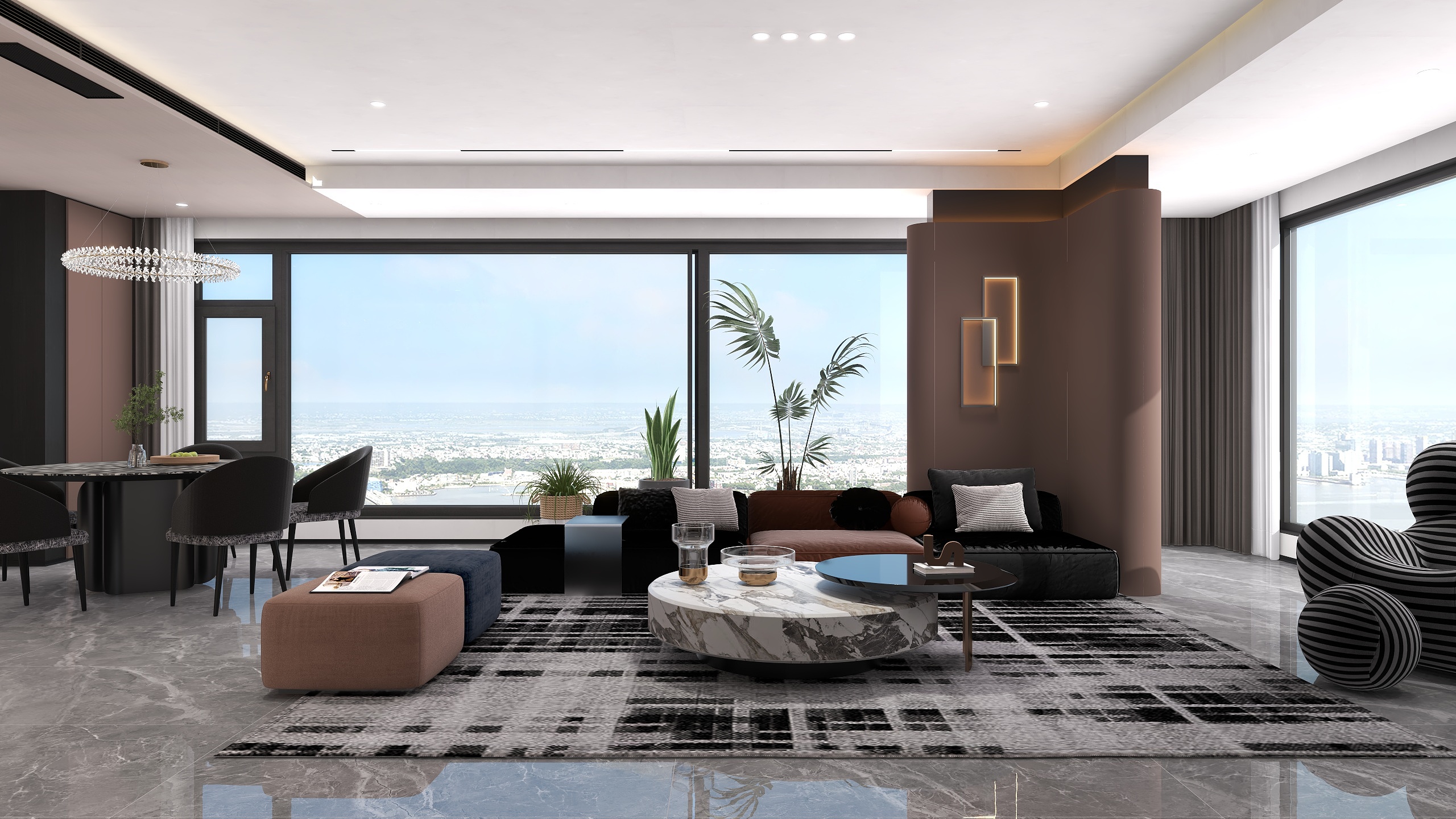 LULU一效果图表现-181㎡3室-装修设计方案