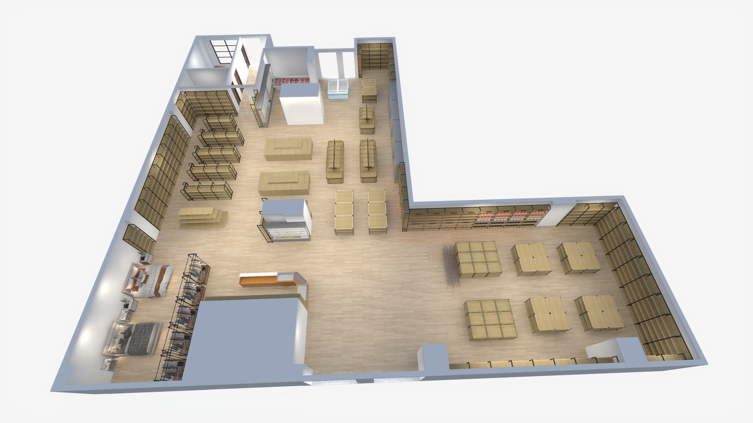 迎飞-西四路超市-装修设计方案