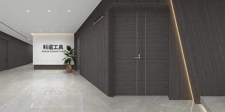 石文科空间设计-科诺工具办公室369㎡方总现代-装修设计方案