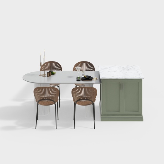 French Dining Table And Chair Combination