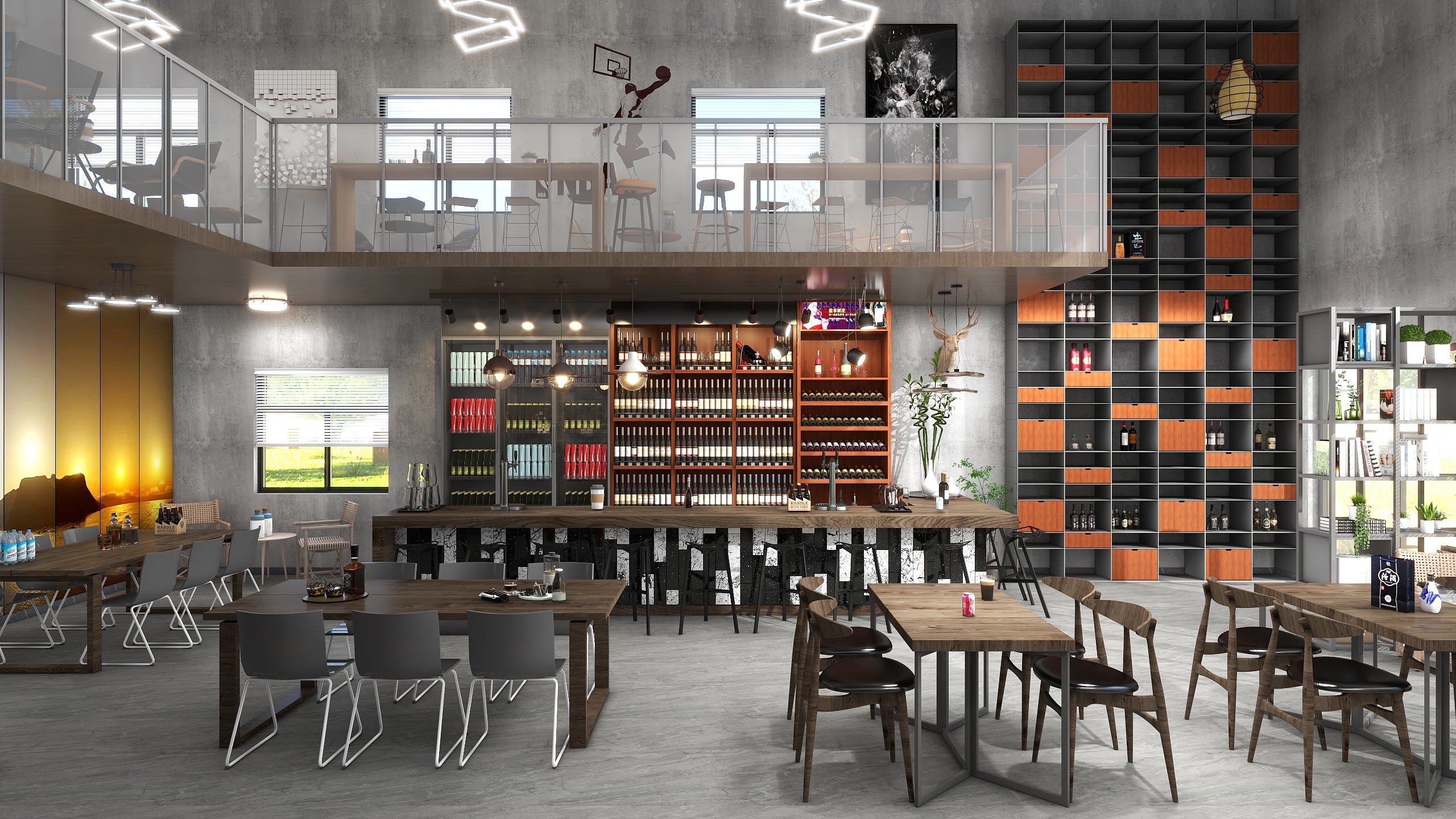 叫我文科-工业风清吧-装修设计方案