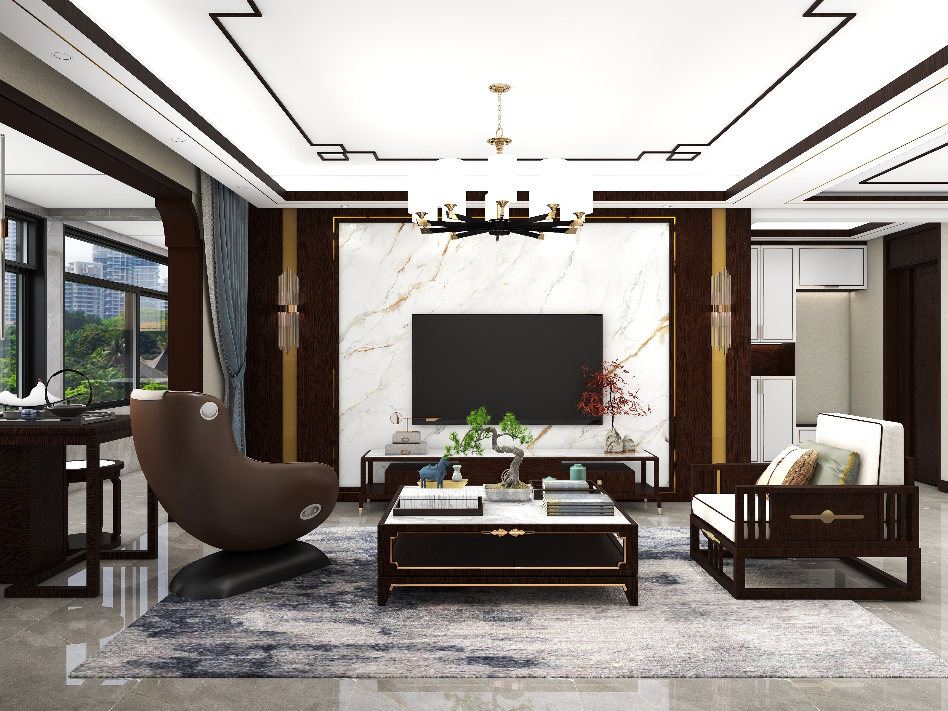 赵振峰-麒麟郡-新中式-装修设计方案