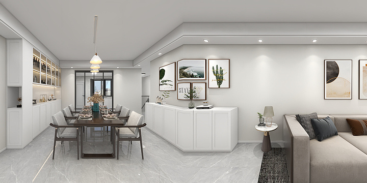 全案设计amYQ-现代简约三层-装修设计方案