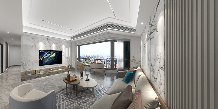 喆居全案定制-极简轻奢——平层-装修设计方案