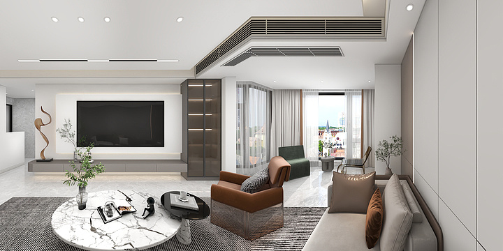 深蓝设计常远-天禾装饰专业设计小郑-装修设计方案