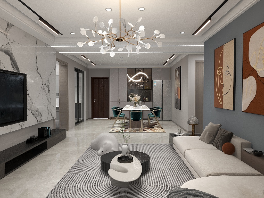 室内设计魏磊-全景效果图-装修设计方案