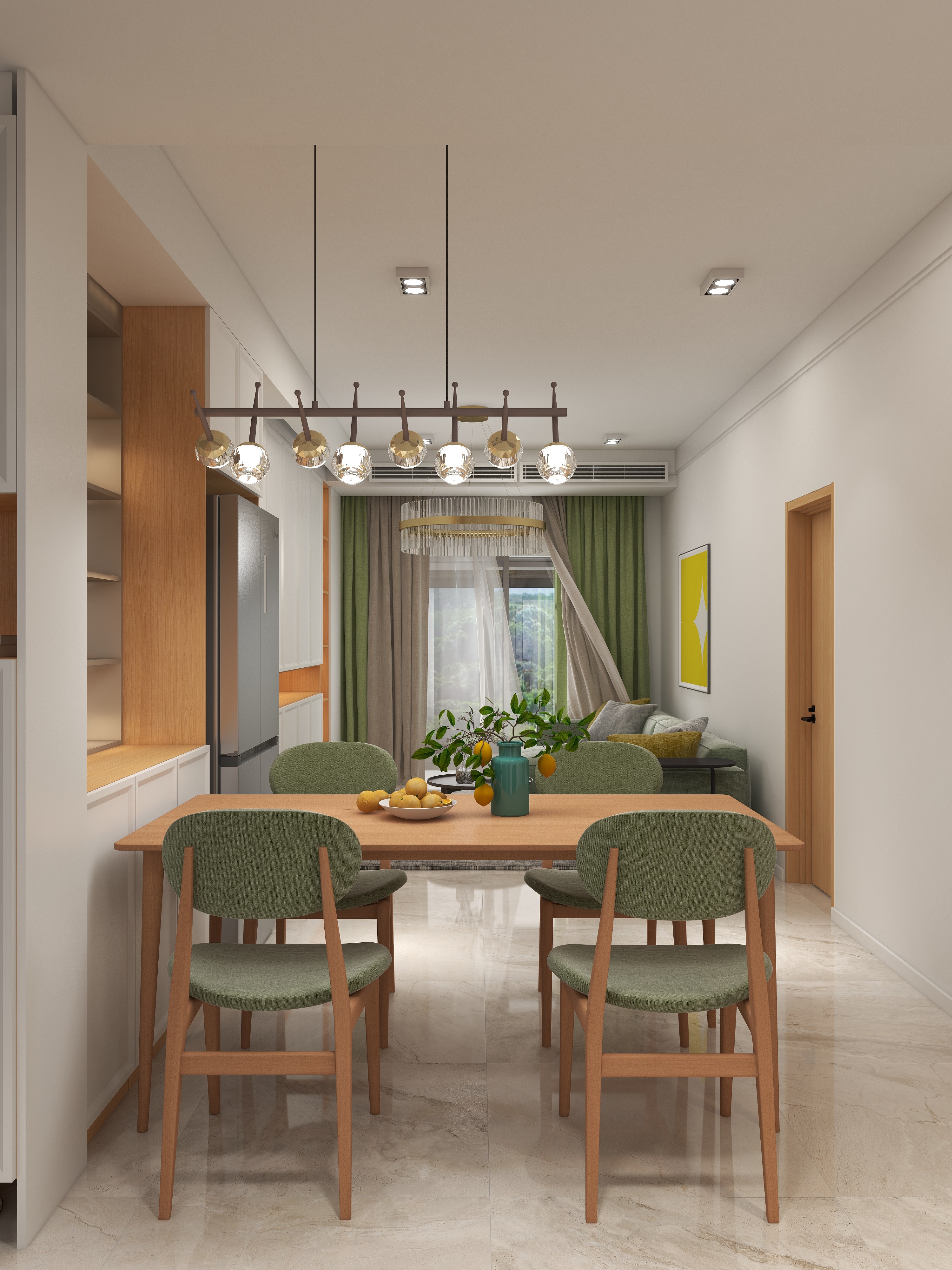 喵小姐Miss-97㎡3室原木现代 简约风格保利大都会-装修设计方案