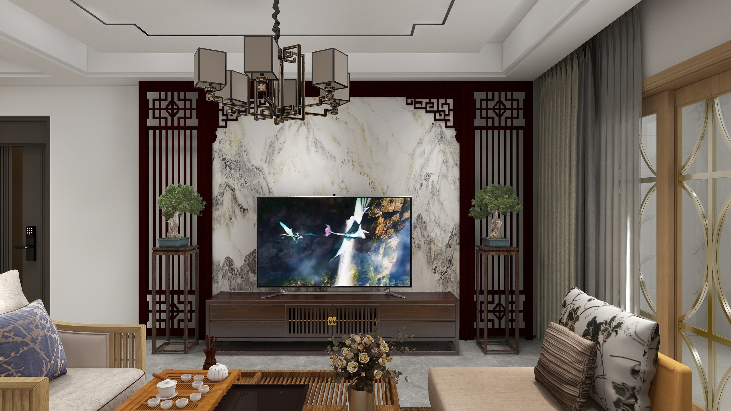 愚子设计-98㎡3室-装修设计方案