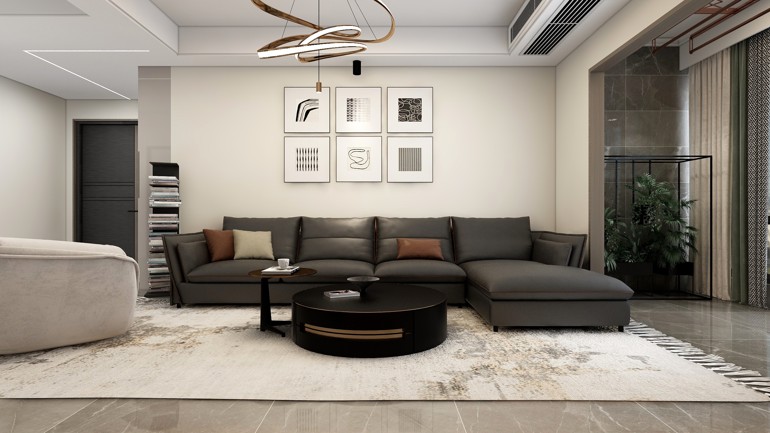 王瑛-汉正壹号现代简约107㎡3室-装修设计方案