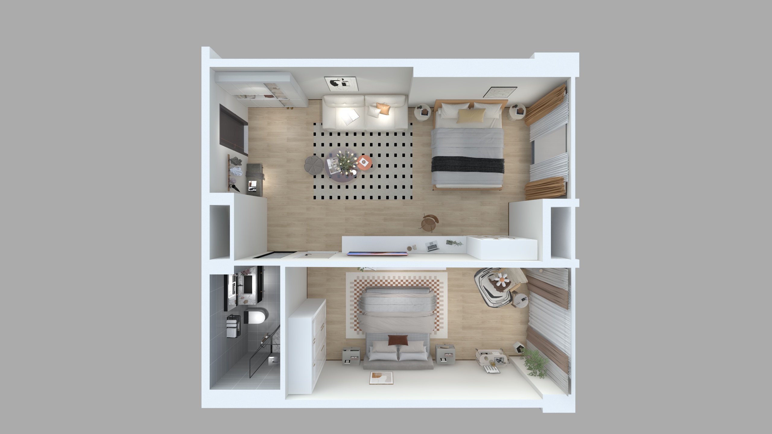 十宅设计_MA-公寓套二 几内亚-装修设计方案