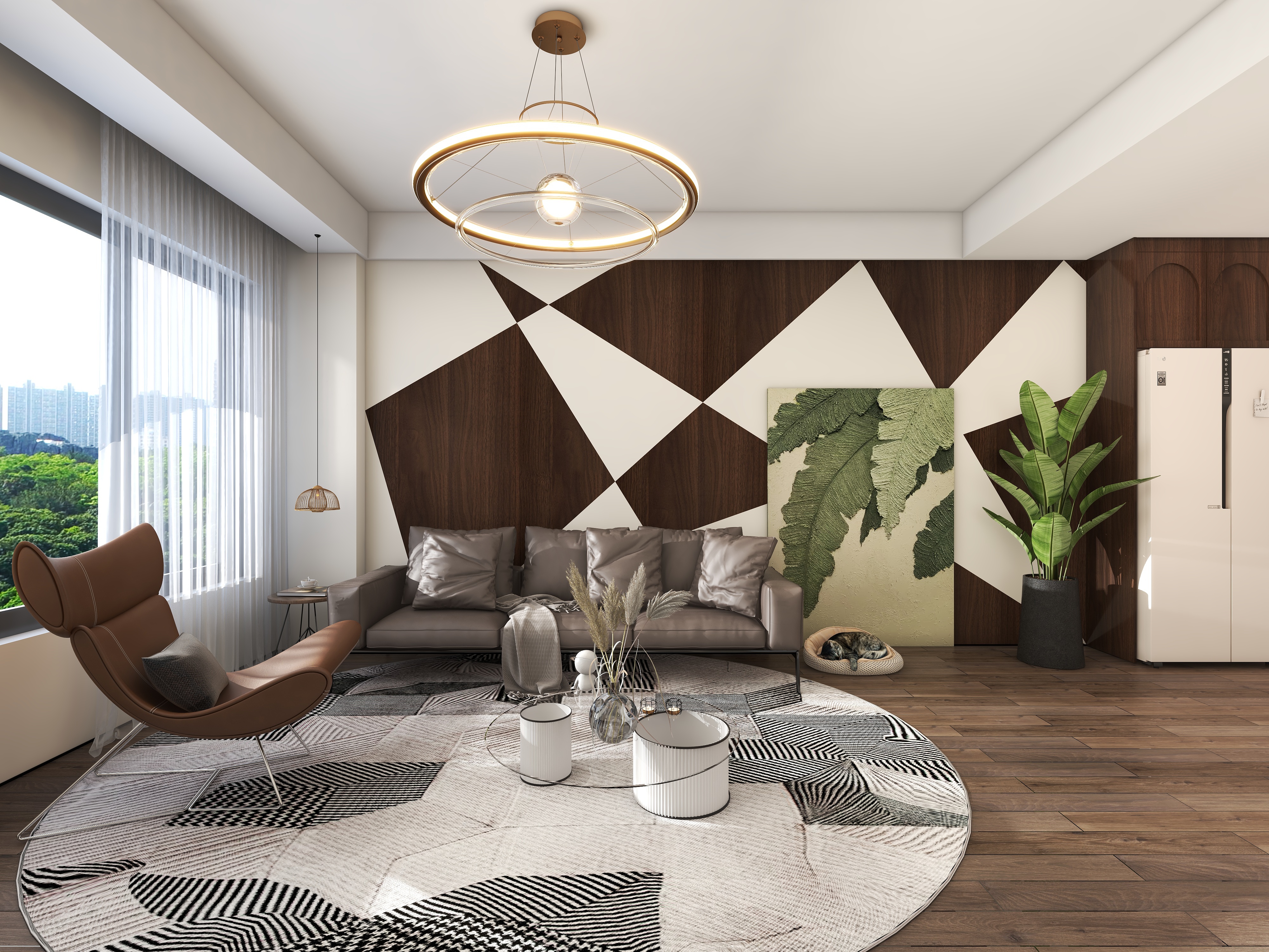 美家墅装吴-名门外滩90㎡3室-装修设计方案