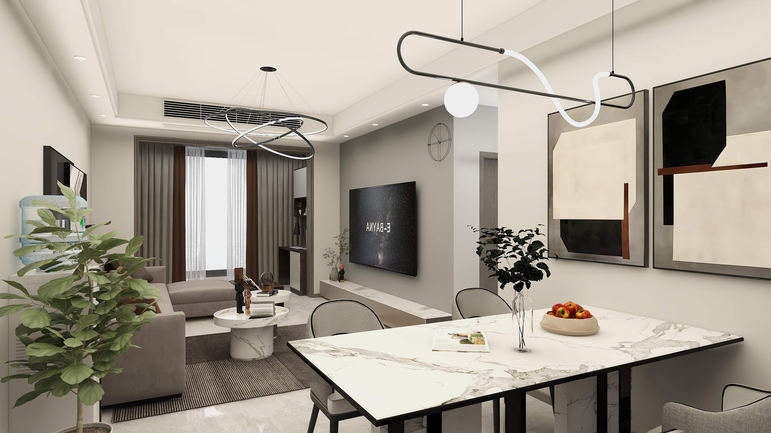 独立全案设计-长虹天汇城王先生-现代风格（中）-装修设计方案