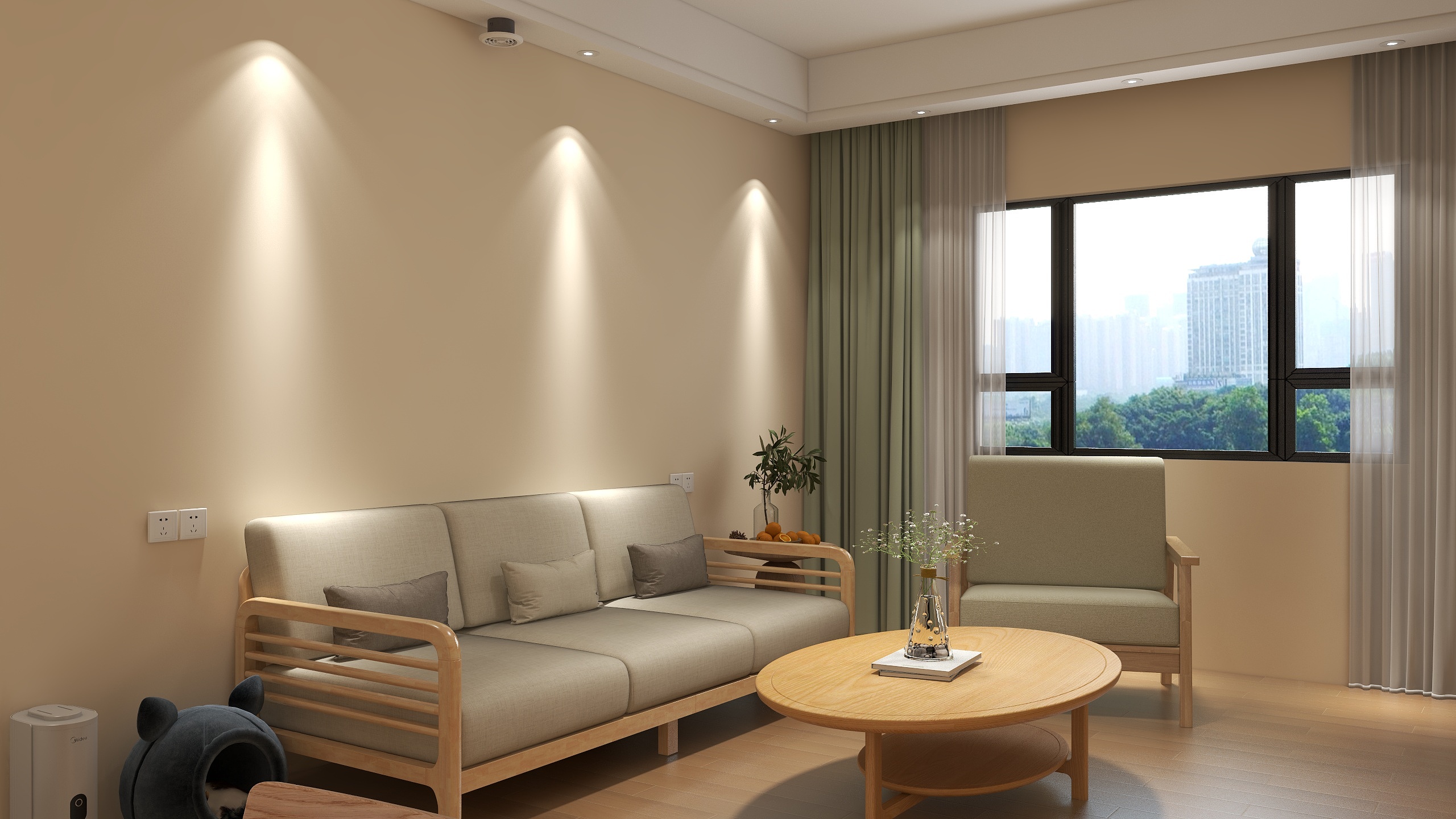 设计师高佳-案例分享-北京74平二人之家-装修设计方案