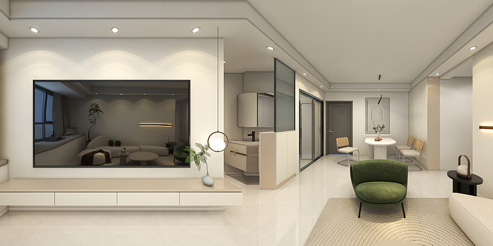 NDYD--中骏1-2-1304 效果-装修设计方案