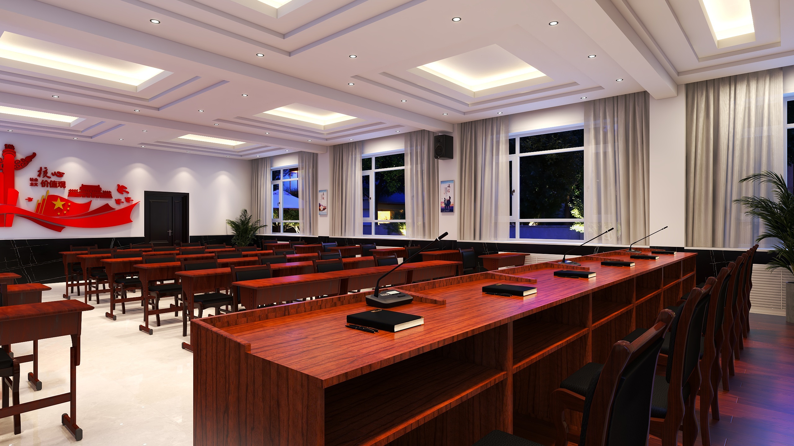 银领设计-林业局会议室方案三-装修设计方案