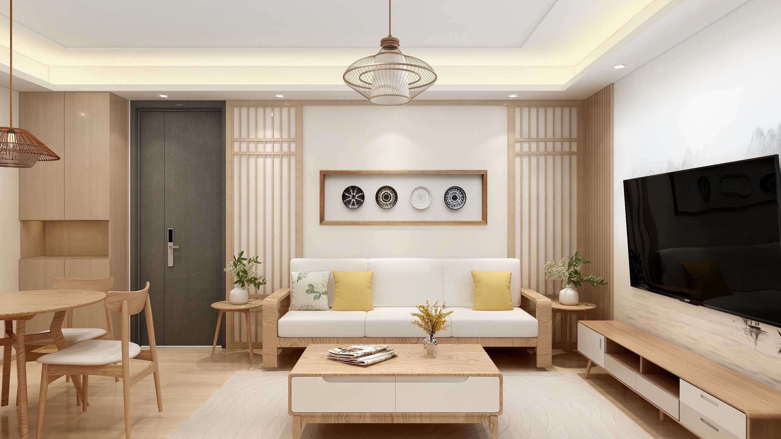 连瑞雪-原木日式90m²二居装修效果图