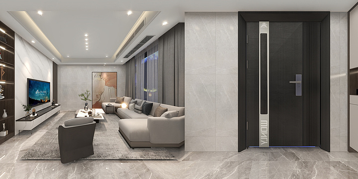 一叶设计机构-河东街王总现代简约风格-装修设计方案